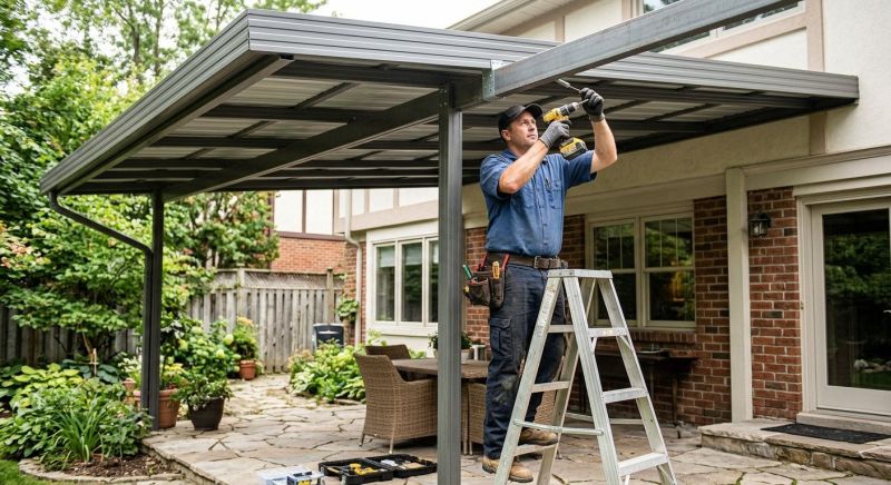 Aluminum Patio Cover Installation