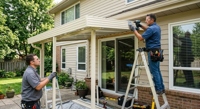 Aluminum Patio Cover Installation