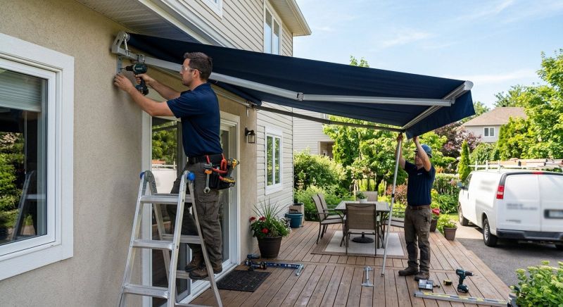 Canvas Awning Installation
