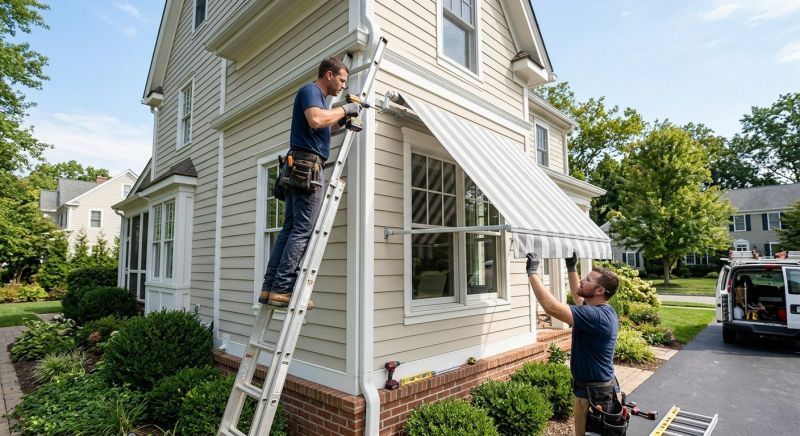 Canvas Awning Installation