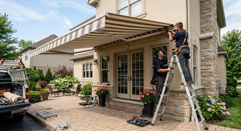 Canvas Awning Installation