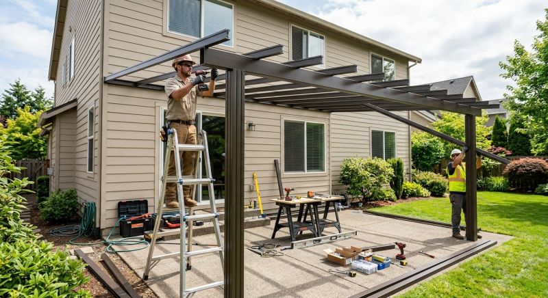 Canvas Patio Cover Installation