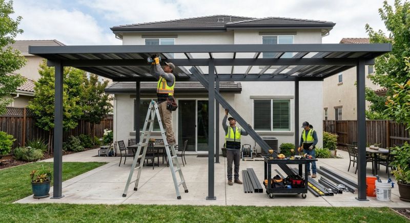 Canvas Patio Cover Installation