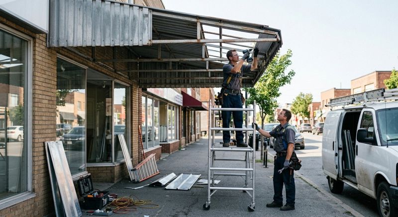 Commercial Awning Installation