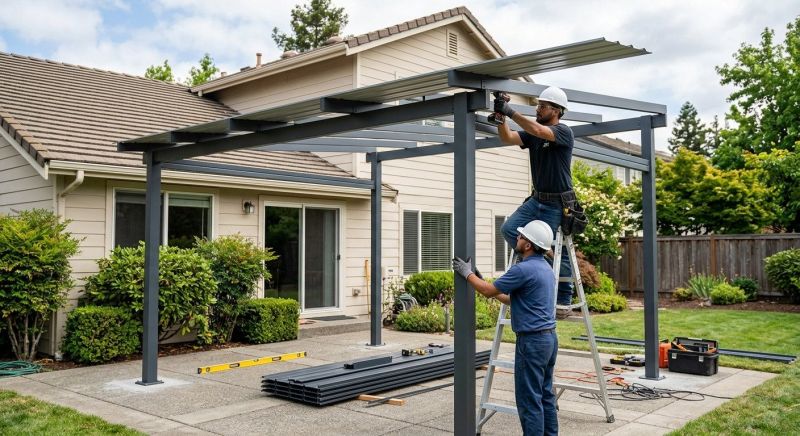 Louvered Patio Covers Installation