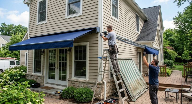 Mobile Home Awning Installation