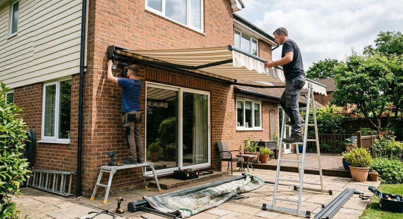 Mobile Home Awning Installation