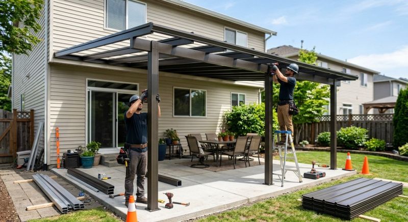 Playground Shade Cover Installation