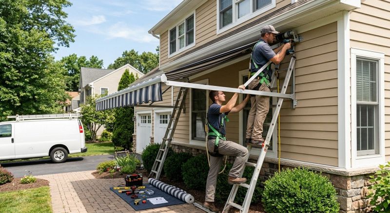 Storefront Awning Installation