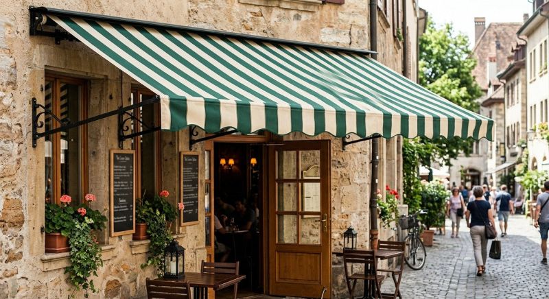 Restaurant Awning Installation